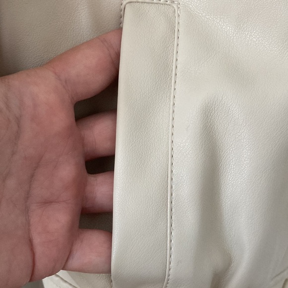 Bagatelle Collection Tan Vegan Leather Jacket Size S - Picture 6 of 14